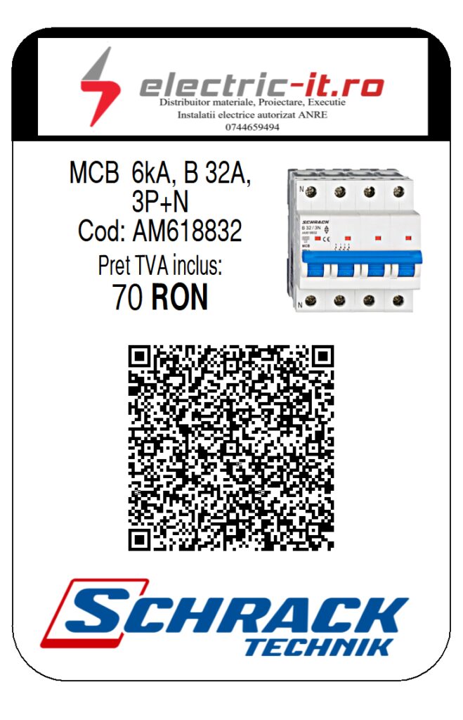 AM618832 - MCB 6kA, B 32A,3P+N