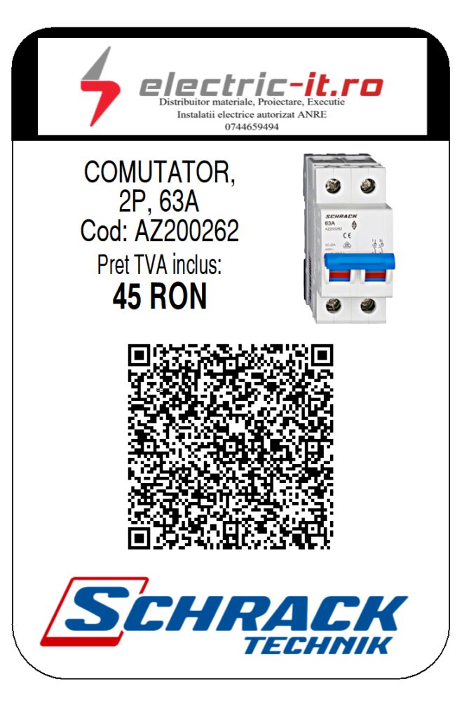 AZ200262 - COMUTATOR 2P 63A