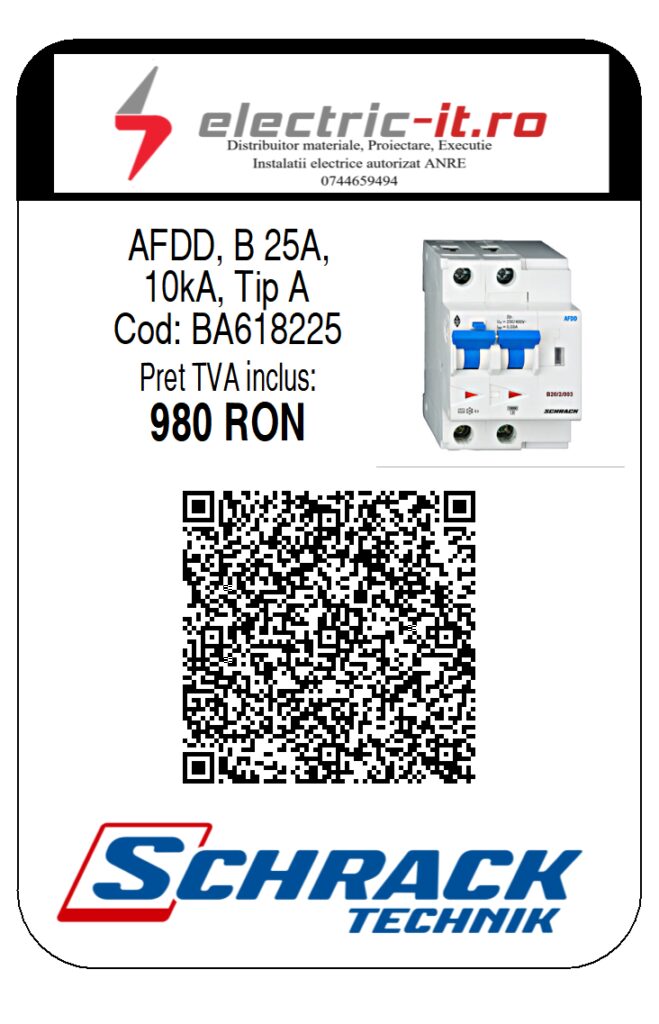 BA618225 - AFDD 10kA, B 25A, Tip A